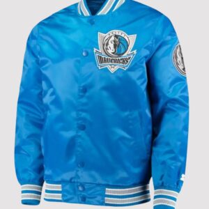 Dallas Mavericks Glorious Blue Starter Varsity Jacket