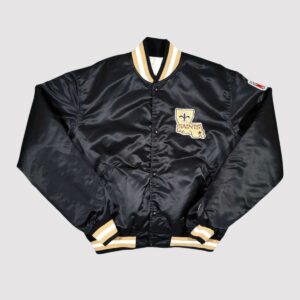 80s New Orleans Saints Black Bomber Jacket