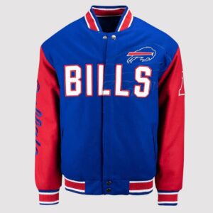 Buffalo Bills Blue and Red Varsity Wool Jacket