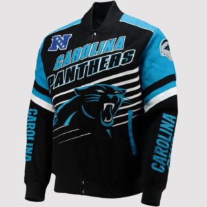 Carolina Panthers Full-Snap Twill Cotton Jacket