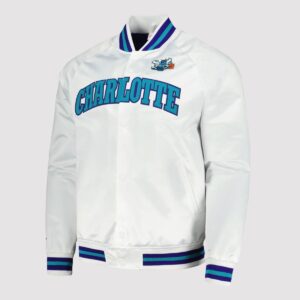 Charlotte Hornets Classics White Varsity Jacket