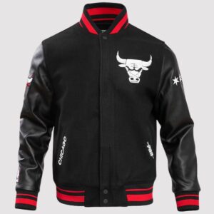 Chicago Bulls 2024 City Edition Black Varsity Jacket