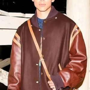 Anthony Keyvan XO Kitty Brown Varsity Jacket