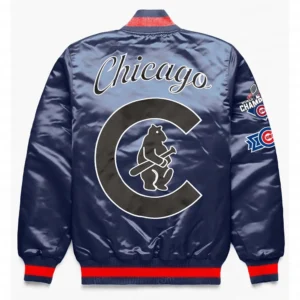 Chicago Cubs Exclusive Navy Satin Jacket