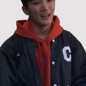 Dae XO Kitty Black Varsity Jacket