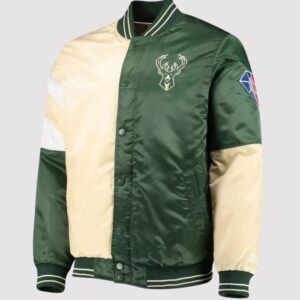 Milwaukee Bucks 75th Anniversary Leader Color Block Varsity Jacket