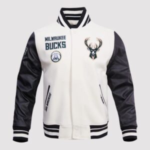 Milwaukee Bucks Retro Classic Rib Wool Varsity Jacket