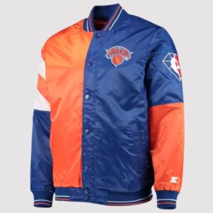 New York Knicks 75th Anniversary Leader Color Block Varsity Jacket