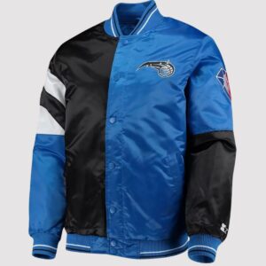 Orlando Magic 75th Anniversary Leader Color Block Satin Varsity Jacket
