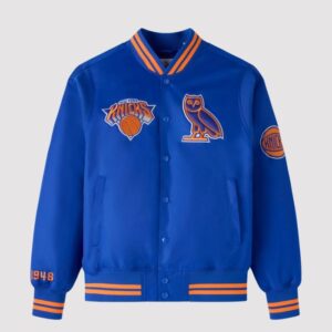 OVO X NBA New York Knicks Varsity Jacket