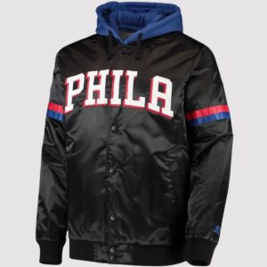 Philadelphia 76ers Full-Snap Hoodie Varsity Jacket