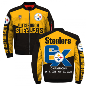 Pittsburgh Steelers Black and Yellow Super Bowl Jacket