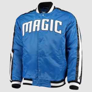 The Offensive Orlando Magic Blue Satin Varsity Jacket