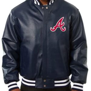 Atlanta Braves Leather Varsity Jacket