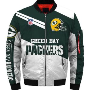 Green Bay Packers White and Green Jacket