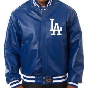 Los Angeles Dodgers Blue Leather Jacket