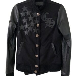 Men’s Chrome Hearts Black Varsity Jacket