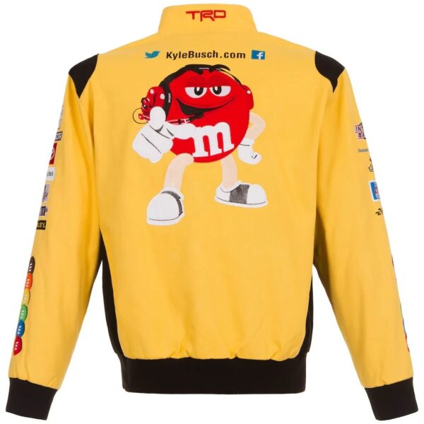 Kyle Busch M&Ms Full-Snap Twill Jacket