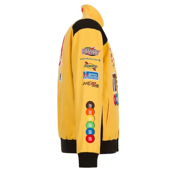 Kyle Busch M&Ms Full-Snap Twill Jacket