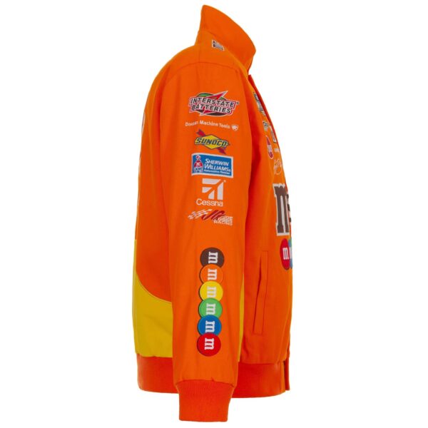 Kyle Busch M&Ms Full-Snap Twill Jacket