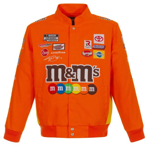 Kyle Busch M&Ms Full-Snap Twill Jacket
