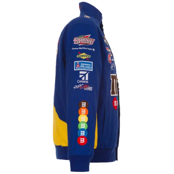 Kyle Busch M&Ms Full-Snap Twill Jacket