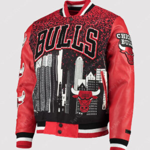 Chicago Bulls Pro Standard Red Remix Varsity Jacket