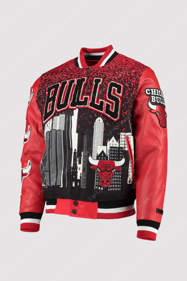 Chicago Bulls Pro Standard Red Remix Varsity Jacket