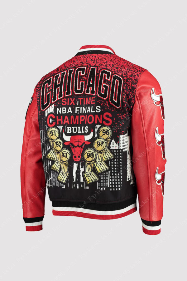Chicago Bulls Pro Standard Red Remix Varsity Jacket