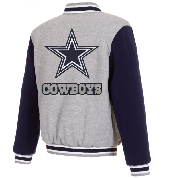 Dallas Cowboys Gray Full Snap Jacket