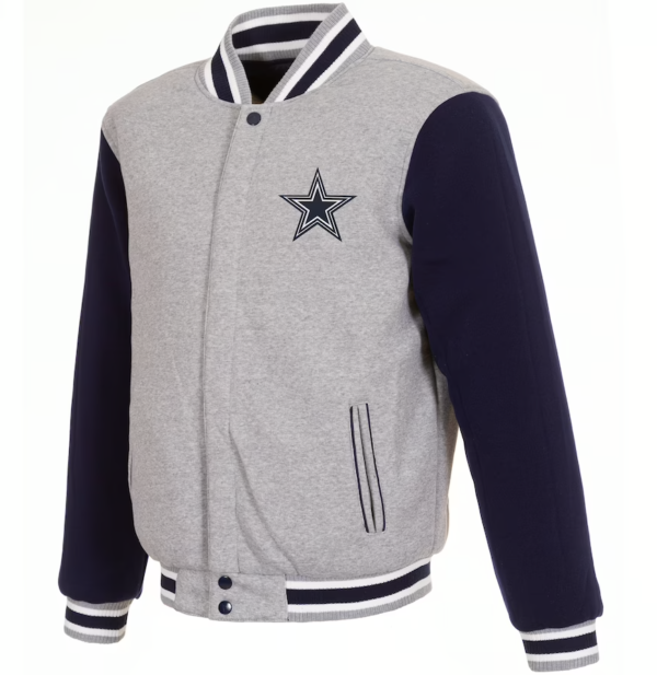 Dallas Cowboys Gray Full Snap Jacket