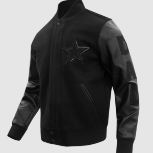 Dallas Cowboys NFL Triple Black Varsity Jacket
