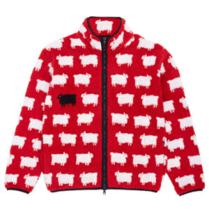 Lady Diana Red Sheep Jacket