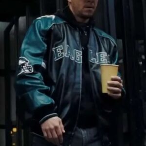 Mark Wahlberg Shooter Eagles Leather Varsity Jacket