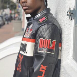 NFL Super Bowl 59 Men’s Pinnacle Moto Leather Jacket