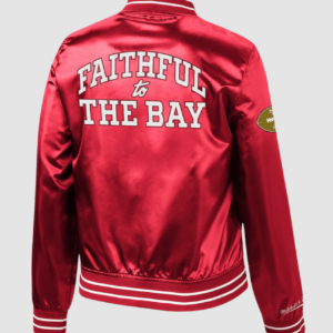 Faithful To The Bay 49ers Red Bomber Jacket