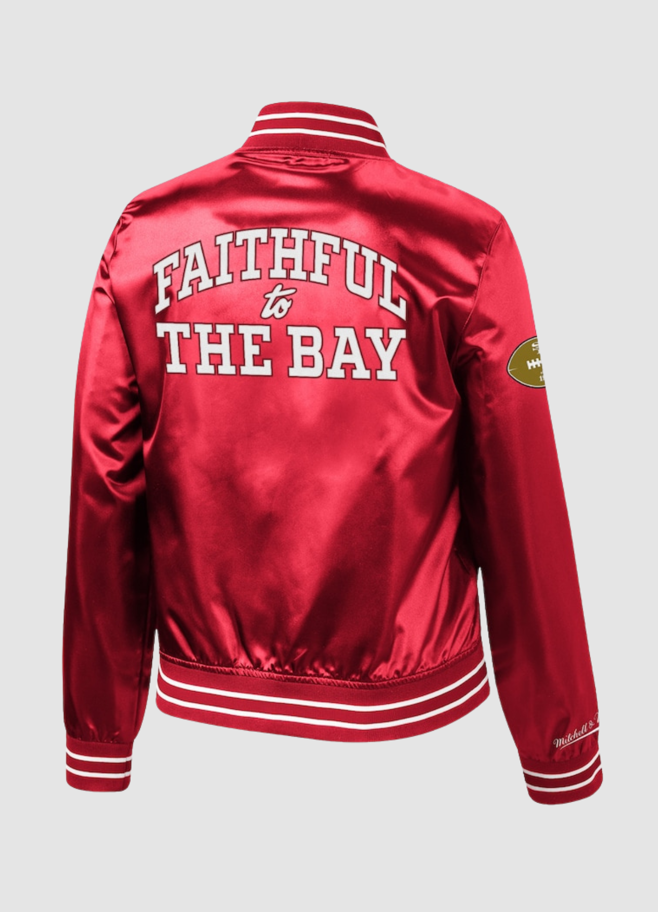 Faithful To The Bay 49ers Red Bomber Jacket Faithful To The Bay 49ers Red Bomber Jacket