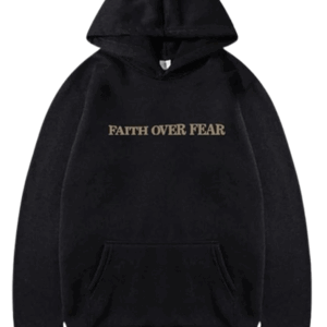 Black Faith Over Fear Hoodie