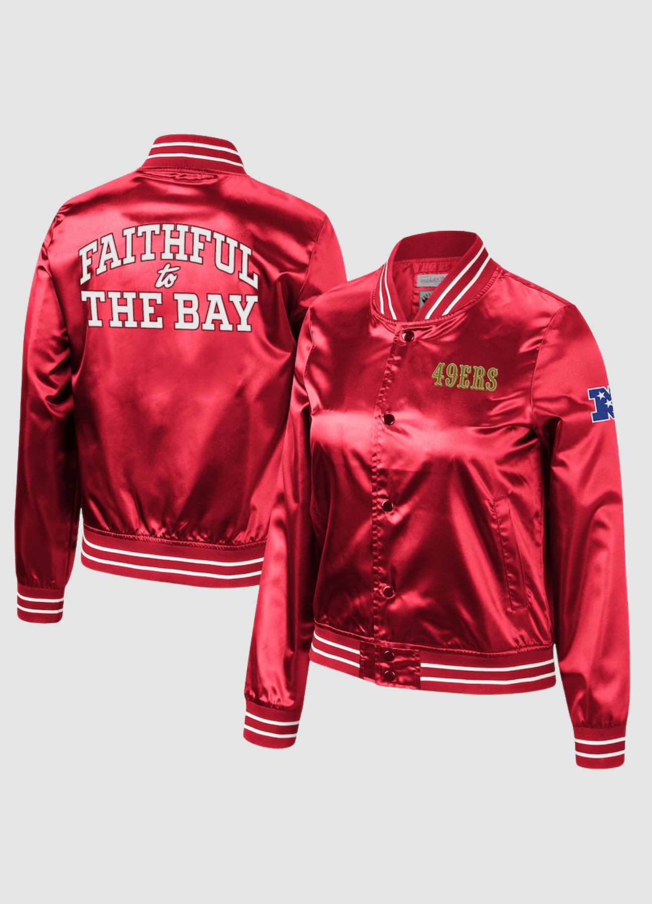 Faithful To The Bay 49ers Red Bomber Jacket Faithful To The Bay 49ers Red Bomber Jacket
