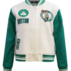 Boston Retro White Celtics Jacket