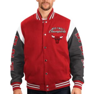Chicago Bulls 6 Time Championship Varsity Jacket