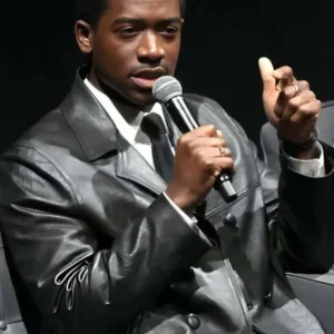 Damson Idris F1 Special Screening Leather Blazer