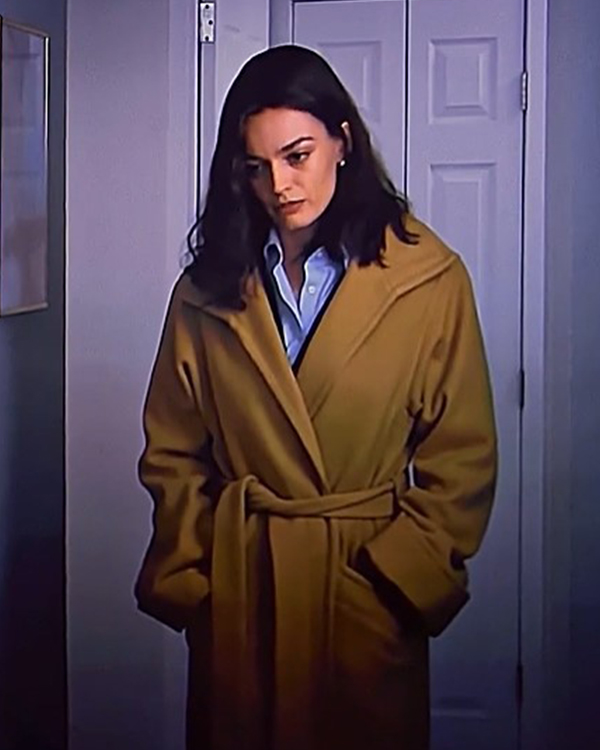 Ella McCay 2025 Emma Mackey Brown Coat Ella McCay 2025 Emma Mackey Brown Coat