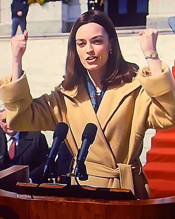 Ella McCay 2025 Emma Mackey Brown Coat Ella McCay 2025 Emma Mackey Brown Coat