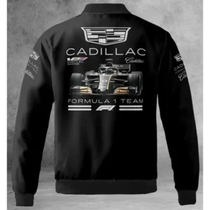 F1 Cadillac Black Racing Bomber Jacket