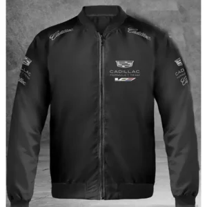 F1 Cadillac Black Racing Bomber Jacket