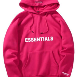 Fear Of God Essentials Pink Hoodie