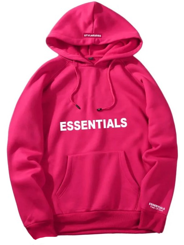 Fear Of God Essentials Pink Hoodie Fear Of God Essentials Pink Hoodie