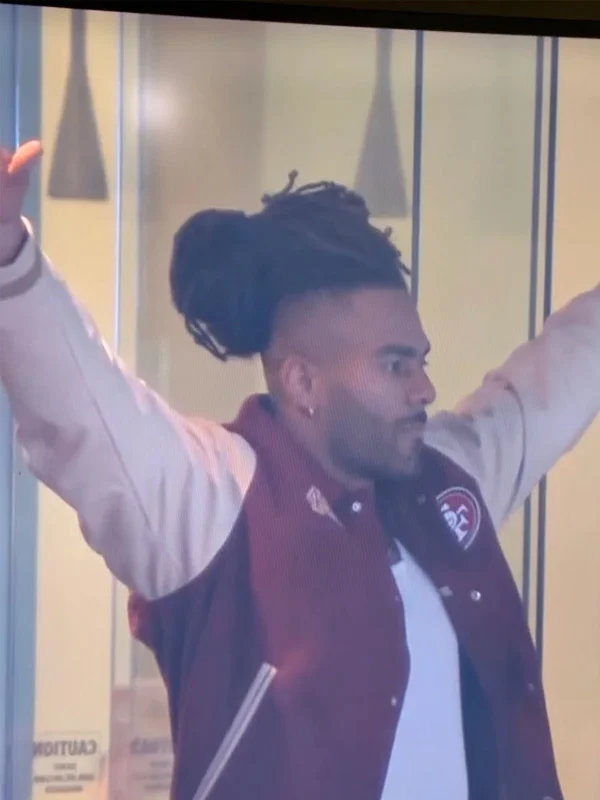 Fred Warner 49ers Varsity Bomber Jacket Fred Warner 49ers Varsity Bomber Jacket