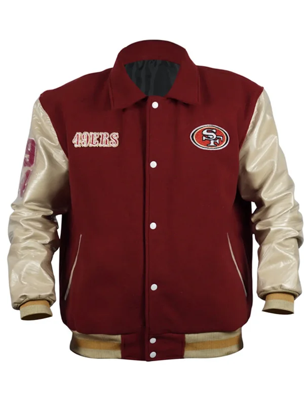 Fred Warner 49ers Varsity Bomber Jacket Fred Warner 49ers Varsity Bomber Jacket